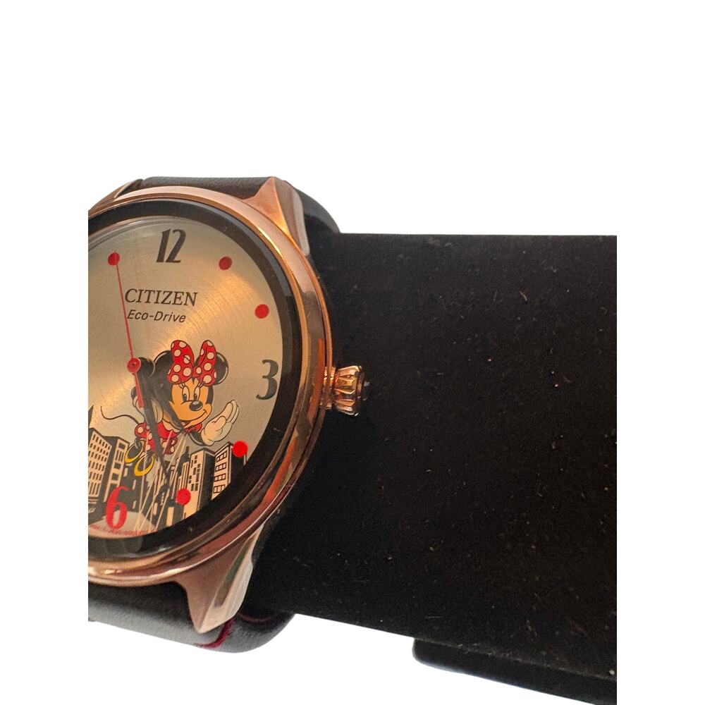 Citizen Eco-Drive Minnie Mouse Disney Character Dial Watch - NWT - Picture 3 of 10